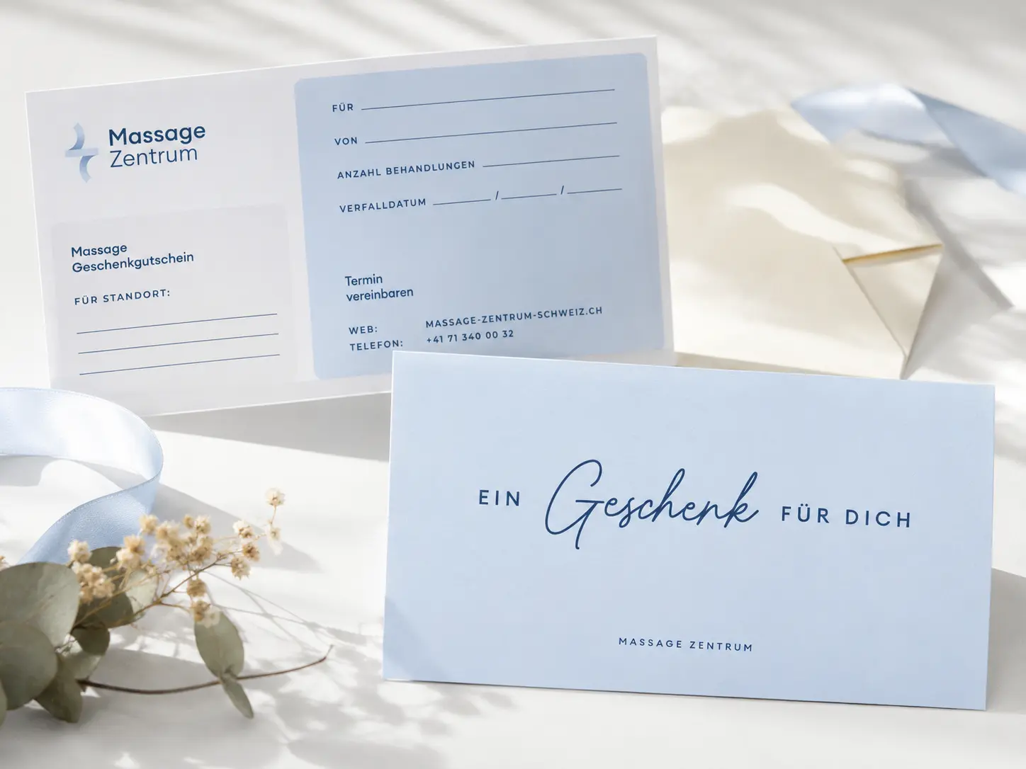 Massage-Gutschein für eine Behandlung im Massage Zentrum Wädenswil